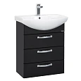Тумба под раковину Aquaton Ария 65 Н черный глянец 1A123401AA950 Тумба под раковину Aquaton Ария 65 Н черный глянец 1A123401AA950