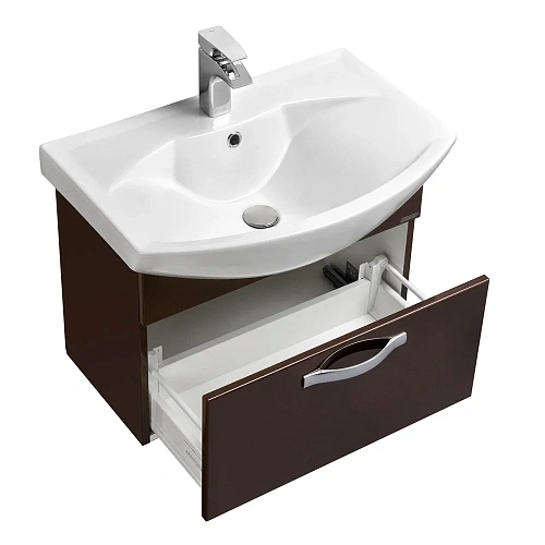 Тумба под раковину Aquaton Ария 65 темно-коричневая 1A134001AA430 Тумба под раковину Aquaton Ария 65 темно-коричневая 1A134001AA430