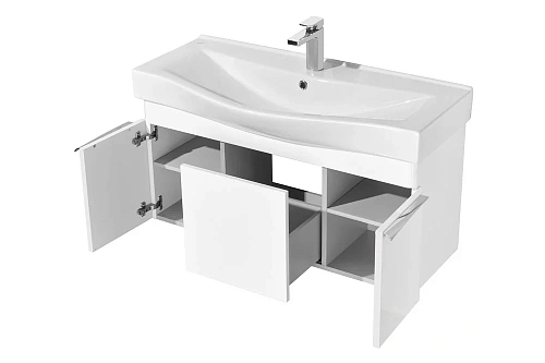Тумба под раковину Aquaton Беверли 100 белый 1A236701BV010 Тумба под раковину Aquaton Беверли 100 белый 1A236701BV010