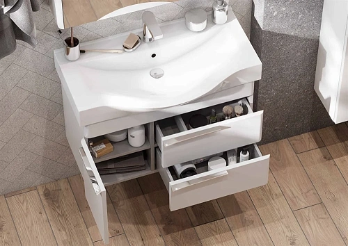 Тумба под раковину Aquaton Беверли 80 белый 1A235501BV010 Тумба под раковину Aquaton Беверли 80 белый 1A235501BV010