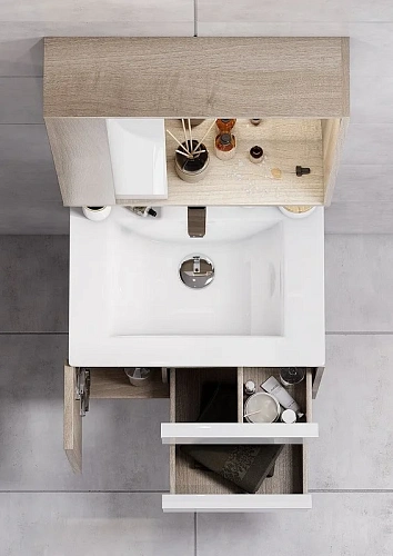 Тумба под раковину Aquaton Бостон 60 дуб эврика 1A252501BN010 Тумба под раковину Aquaton Бостон 60 дуб эврика 1A252501BN010