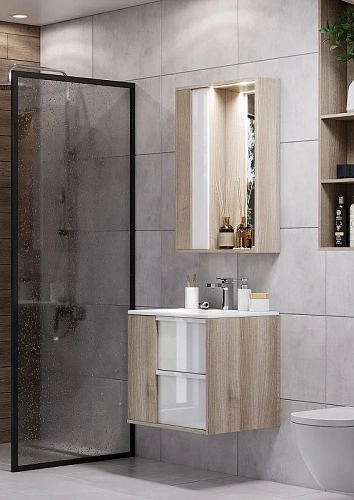 Тумба под раковину Aquaton Бостон 60 дуб эврика 1A252501BN010 Тумба под раковину Aquaton Бостон 60 дуб эврика 1A252501BN010