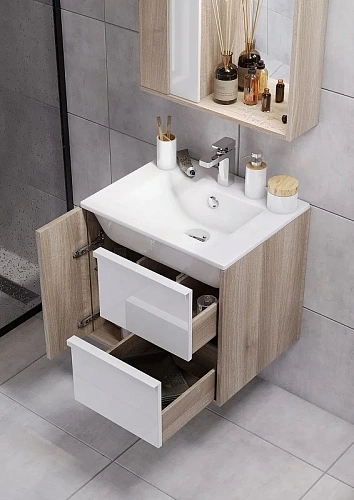 Тумба под раковину Aquaton Бостон 75 дуб эврика 1A252601BN010 Тумба под раковину Aquaton Бостон 75 дуб эврика 1A252601BN010