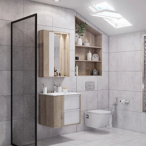 Тумба под раковину Aquaton Бостон 75 дуб эврика 1A252601BN010 Тумба под раковину Aquaton Бостон 75 дуб эврика 1A252601BN010