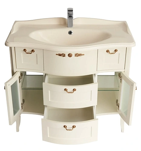 Тумба под раковину Aquaton Версаль 100 слоновая кость 1A188001VSZA0 Тумба под раковину Aquaton Версаль 100 слоновая кость 1A188001VSZA0