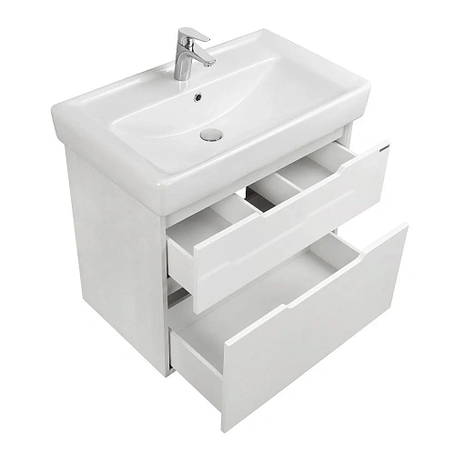 Тумба под раковину Aquaton Дакота 80 белая, выбеленное дерево 1A202901DAAY0 Тумба под раковину Aquaton Дакота 80 белая, выбеленное дерево 1A202901DAAY0