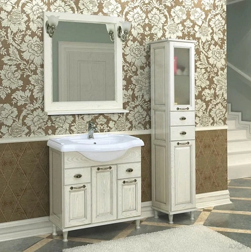 Тумба под раковину Aquaton Жерона 85 белое золото 1A158501GEM40 Тумба под раковину Aquaton Жерона 85 белое золото 1A158501GEM40