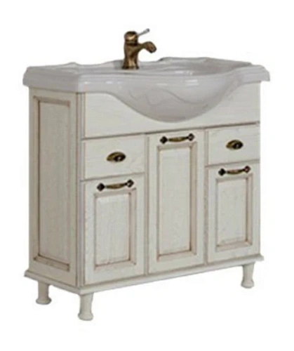 Тумба под раковину Aquaton Жерона 85 белое золото 1A158501GEM40 Тумба под раковину Aquaton Жерона 85 белое золото 1A158501GEM40