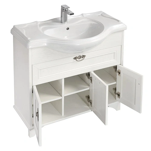 Тумба под раковину Aquaton Идель 85 дуб белый 1A195601IDM70 Тумба под раковину Aquaton Идель 85 дуб белый 1A195601IDM70