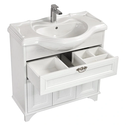 Тумба под раковину Aquaton Идель 85 дуб белый 1A195601IDM70 Тумба под раковину Aquaton Идель 85 дуб белый 1A195601IDM70