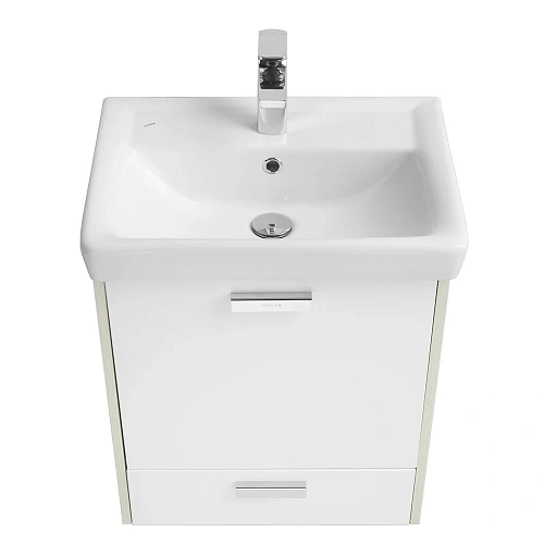 Тумба под раковину Aquaton Йорк 55 М белый, ясень фабрик 1A170801YOAV0 Тумба под раковину Aquaton Йорк 55 М белый, ясень фабрик 1A170801YOAV0