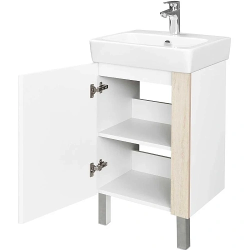Тумба под раковину Aquaton Кантри 50 белый, дуб верона 1A257801AHB20 Тумба под раковину Aquaton Кантри 50 белый, дуб верона 1A257801AHB20