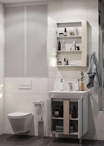 Тумба под раковину Aquaton Кантри 60 белый, дуб верона 1A257401AHB20 Тумба под раковину Aquaton Кантри 60 белый, дуб верона 1A257401AHB20