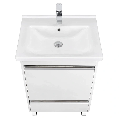Тумба под раковину Aquaton Капри 60 белый глянец 1A230101KP010 Тумба под раковину Aquaton Капри 60 белый глянец 1A230101KP010