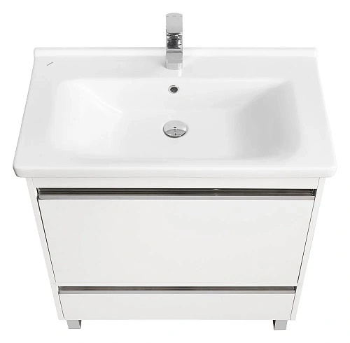 Тумба под раковину Aquaton Капри 80 белый глянец 1A230201KP010 Тумба под раковину Aquaton Капри 80 белый глянец 1A230201KP010