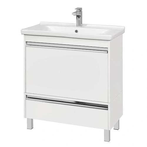 Тумба под раковину Aquaton Капри 80 белый глянец 1A230201KP010 Тумба под раковину Aquaton Капри 80 белый глянец 1A230201KP010
