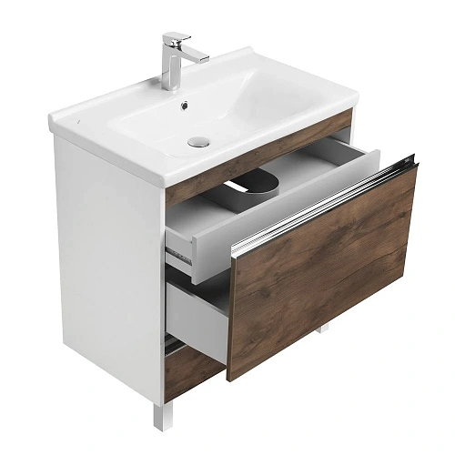 Тумба под раковину Aquaton Капри 80 таксония темная 1A230201KPDB0 Тумба под раковину Aquaton Капри 80 таксония темная 1A230201KPDB0