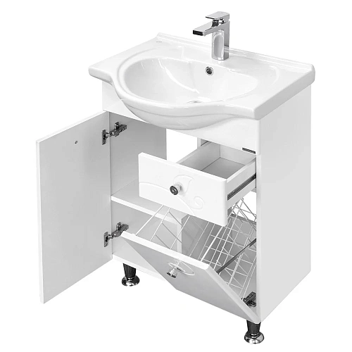 Тумба под раковину Aquaton Лиана 65 M белый 1A165801LL010 Тумба под раковину Aquaton Лиана 65 M белый 1A165801LL010
