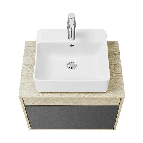 Тумба под раковину Aquaton Лофт Урбан 65 серый графит, дуб орегон 1A254001LQX60 Тумба под раковину Aquaton Лофт Урбан 65 серый графит, дуб орегон 1A254001LQX60