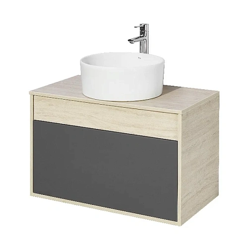 Тумба под раковину Aquaton Лофт Урбан 80 серый графит, дуб орегон 1A247601LQX60 Тумба под раковину Aquaton Лофт Урбан 80 серый графит, дуб орегон 1A247601LQX60