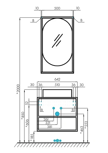 Тумба под раковину Aquaton Лофт Фабрик 65 дуб эндгрейн 1A242301LTDU0 Тумба под раковину Aquaton Лофт Фабрик 65 дуб эндгрейн 1A242301LTDU0