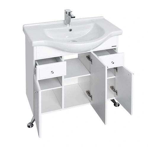 Тумба под раковину Aquaton Майами 75 белый 1A056501MM010 Тумба под раковину Aquaton Майами 75 белый 1A056501MM010