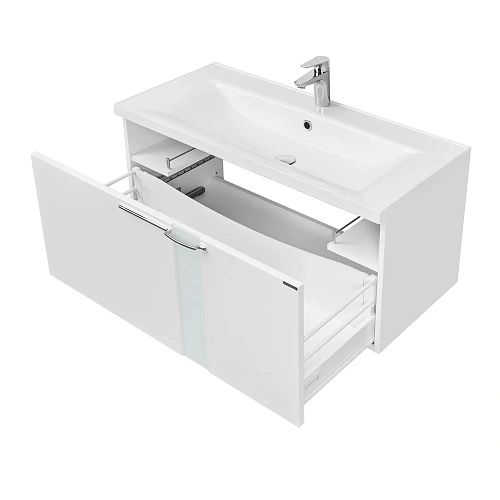 Тумба под раковину Aquaton Марко 100 белый 1A190201MO010 Тумба под раковину Aquaton Марко 100 белый 1A190201MO010