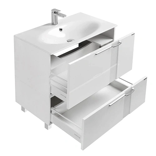 Тумба под раковину Aquaton Марко 80 белый 1A181001MO010 Тумба под раковину Aquaton Марко 80 белый 1A181001MO010