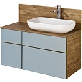 Тумба под раковину Aquaton Мишель 100 без столешницы, дуб рустикальный, фьорд 1A256901MIX30 Тумба под раковину Aquaton Мишель 100 без столешницы, дуб рустикальный, фьорд 1A256901MIX30