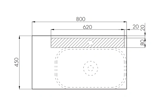 Тумба под раковину Aquaton Мишель 80 без столешницы, дуб эндгрейн, белый 1A244501MIX40 Тумба под раковину Aquaton Мишель 80 без столешницы, дуб эндгрейн, белый 1A244501MIX40