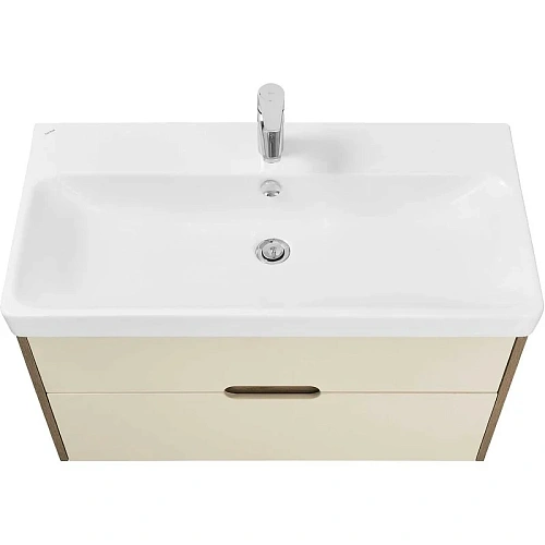 Тумба под раковину Aquaton Оливия 90 бежевый, дуб велл 1A254401OLVG0 Тумба под раковину Aquaton Оливия 90 бежевый, дуб велл 1A254401OLVG0