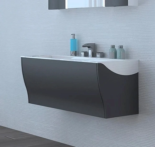 Тумба под раковину Aquaton Ондина 100 графит 1A163701ODG20 Тумба под раковину Aquaton Ондина 100 графит 1A163701ODG20