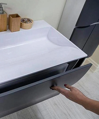 Тумба под раковину Aquaton Ондина 80 графит 1A183401ODG20 Тумба под раковину Aquaton Ондина 80 графит 1A183401ODG20