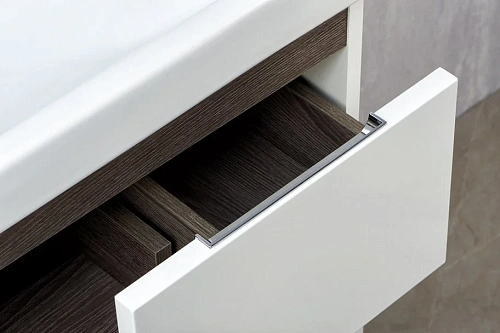 Тумба под раковину Aquaton Рене 80 белый, грецкий орех 1A222201NRC80 Тумба под раковину Aquaton Рене 80 белый, грецкий орех 1A222201NRC80