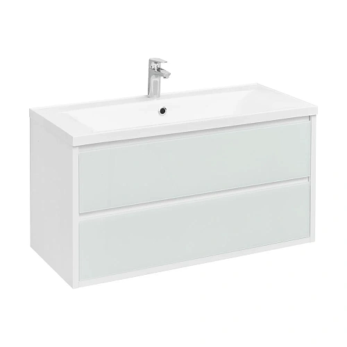 Тумба под раковину Aquaton Римини 100 белый глянец 1A232801RN010 NEW Тумба под раковину Aquaton Римини 100 белый глянец 1A232801RN010 NEW