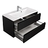 Тумба под раковину Aquaton Римини 100 черный 1A134501RN950 Тумба под раковину Aquaton Римини 100 черный 1A134501RN950