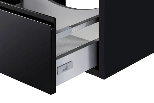 Тумба под раковину Aquaton Римини 60 черный глянец 1A226601RN950 NEW Тумба под раковину Aquaton Римини 60 черный глянец 1A226601RN950 NEW