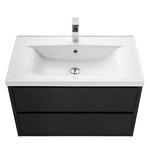 Тумба под раковину Aquaton Римини 80 черный 1A138301RN950 Тумба под раковину Aquaton Римини 80 черный 1A138301RN950