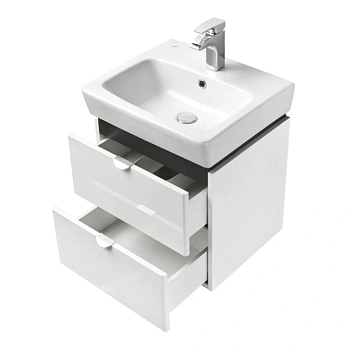 Тумба под раковину Aquaton Скай PRO 50 белый глянец 1A238001SY010 Тумба под раковину Aquaton Скай PRO 50 белый глянец 1A238001SY010