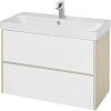 Тумба под раковину Aquaton Сканди 90 белая, дуб верона 1A251901SDB20