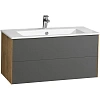 Тумба под раковину Aquaton Сохо 100 дуб веллингтон, графит софт 1A258201AJA00 Тумба под раковину Aquaton Сохо 100 дуб веллингтон, графит софт 1A258201AJA00