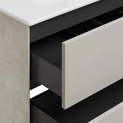 Тумба под раковину Aquaton Сохо 60 cлэйт, галька серая 1A258001AJ9A0 Тумба под раковину Aquaton Сохо 60 cлэйт, галька серая 1A258001AJ9A0