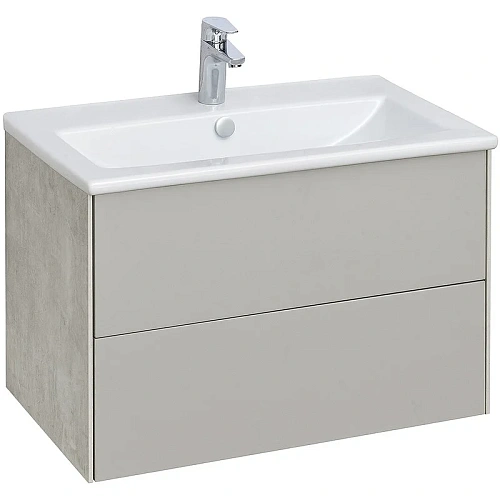 Тумба под раковину Aquaton Сохо 75 cлэйт, галька серая 1A258101AJ9A0 Тумба под раковину Aquaton Сохо 75 cлэйт, галька серая 1A258101AJ9A0