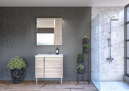 Тумба под раковину Aquaton Стоун 80 сосна арлингтон 1A228201SX850 Тумба под раковину Aquaton Стоун 80 сосна арлингтон 1A228201SX850