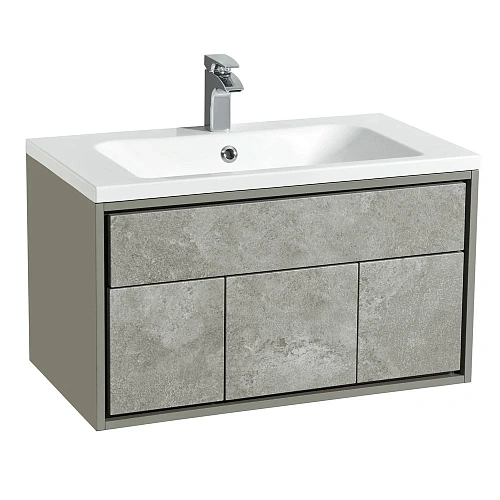 Тумба под раковину Aquaton Уэльс 100 авеллино грей, темный шоколад 1A207901WAC30 Тумба под раковину Aquaton Уэльс 100 авеллино грей, темный шоколад 1A207901WAC30