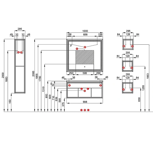 Тумба под раковину Aquaton Уэльс 80 графит 1A267901WA6A0 new Тумба под раковину Aquaton Уэльс 80 графит 1A267901WA6A0 new