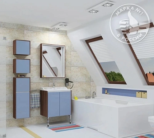 Тумба под раковину Aquaton Фабиа 65 МН голубой, ясень 1A177801FBAB0 Тумба под раковину Aquaton Фабиа 65 МН голубой, ясень 1A177801FBAB0