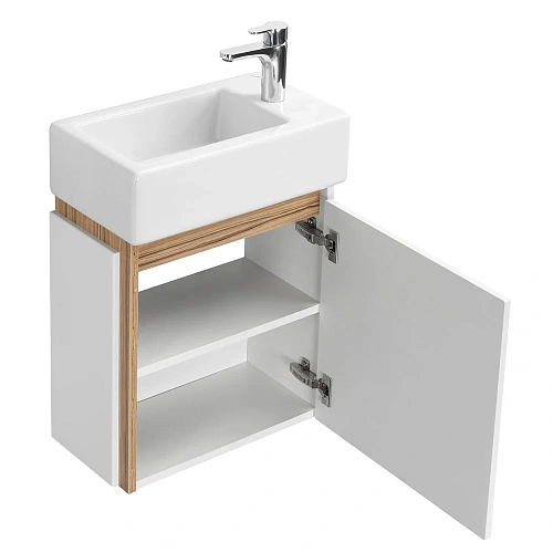 Тумба под раковину Aquaton Эклипс М подвесная эбони светлый правая 1A172801EK49R Тумба под раковину Aquaton Эклипс М подвесная эбони светлый правая 1A172801EK49R