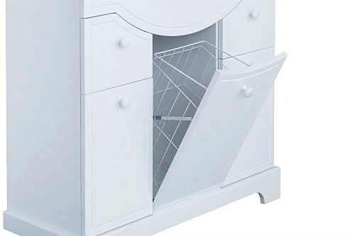 Тумба под раковину Aquaton Элен 85 белый 1A218701EN010 Тумба под раковину Aquaton Элен 85 белый 1A218701EN010