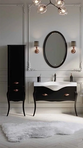 Тумба под раковину Aqwella Clarberg Borgia 115 BOR0111BLK черный, 1150х850х550 мм Тумба под раковину Aqwella Clarberg Borgia 115 BOR0111BLK черный, 1150х850х550 мм